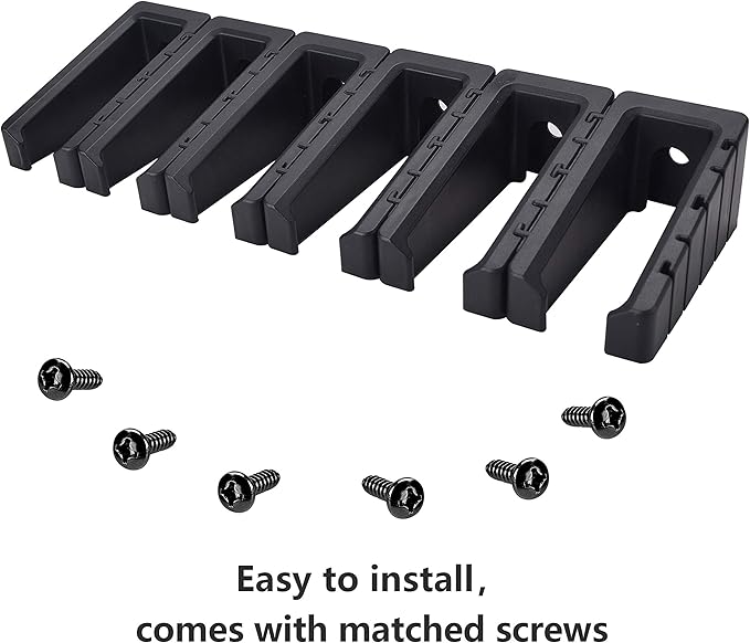 Magnetic ABS 6 Standard AR Rack Wall Mount, AR Mag Holder for 5.56 .223 Magazines, Wall Magazine Display, Magnet AR Mag Storage Organizer