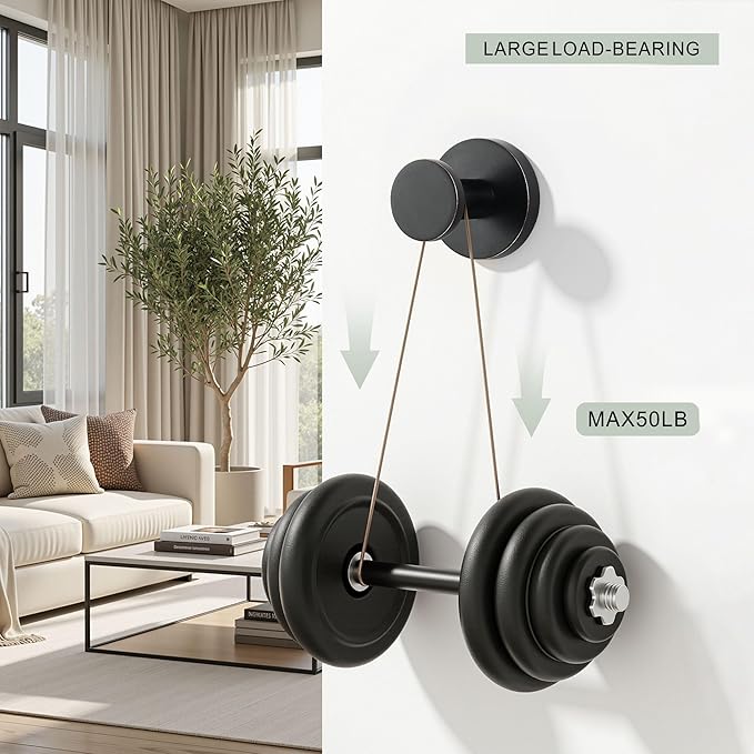 TUNNY 5 Pack Round Towel Hooks-Oil-Rubbed Bronze Modern Coat Hooks Shower Towel Hooks for Bathroom Kitchen Home Storage