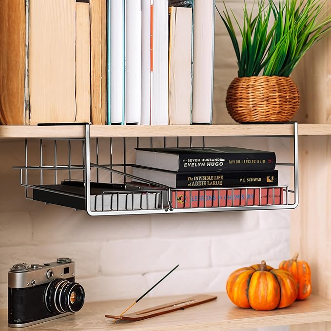 Sorbus Under Cabinet Can Organizer – Rolling Dispenser Rack for Canned Goods and Fruits, Fits Cabinets with 7/8" Thickness, Wire Shelf for Efficient Kitchen and Pantry Storage