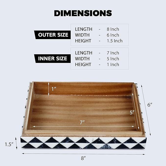 Handicrafts Home Decorative Box 8x6 â Photo Storage Box, Jewelry Organizer, Modern Decorative Storage Box with Lid, Bohemian Table DÃ©cor, Vintage Keepsake Box for Shelf or Coffee Table DÃ©cor