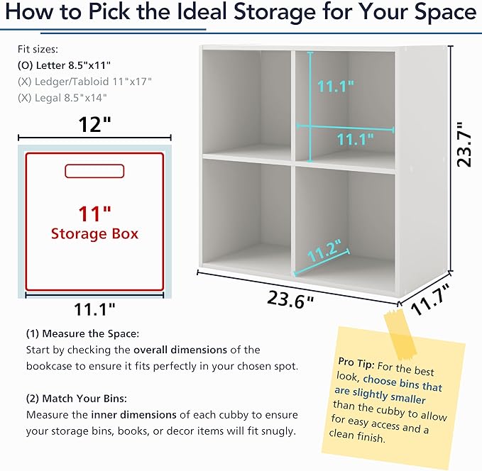 Homes: Inside + Out Apexa 3-Cube Storage Organizer Shelves, Stackable Wood Bookcase Fits Cubby Bins for Organization, Dorm Teen Room Decor & Home Office, Taupe Grey