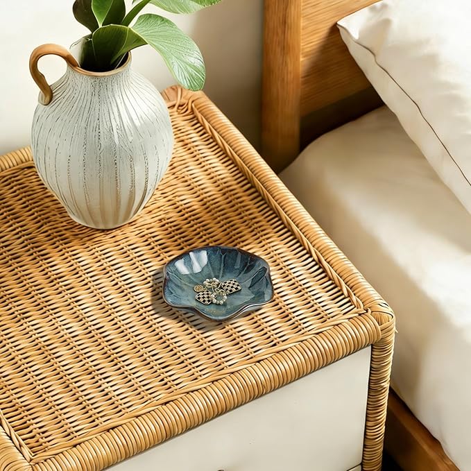 Ceramic Trinket Dish, Ring Tray, Decorative Jewelry Dish for Earrings Necklaces Watch Keys, for Women