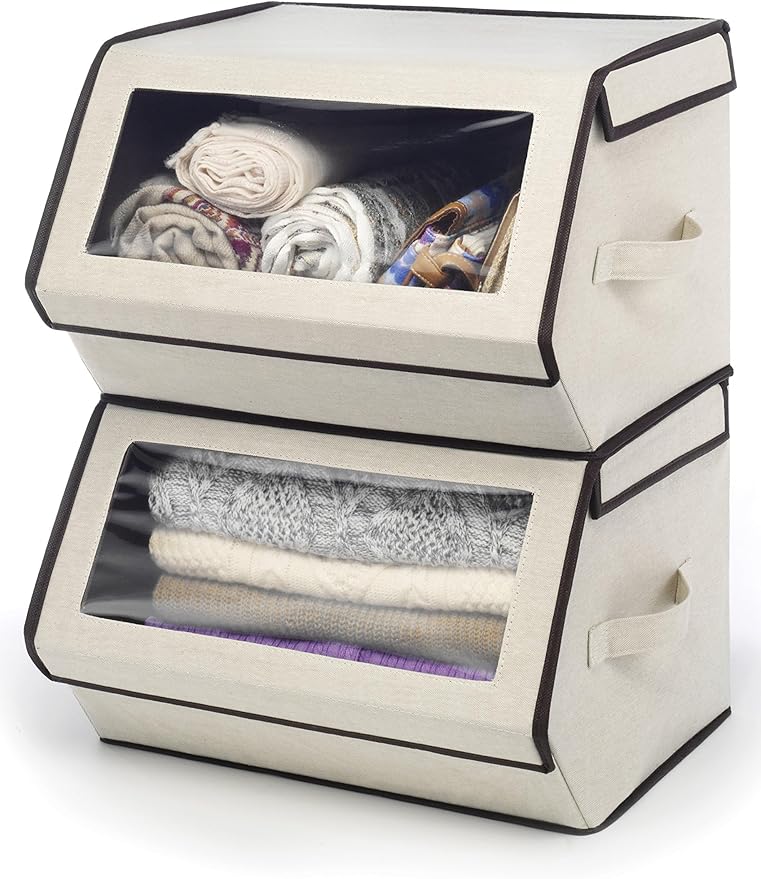 Whitmor Stackable Window Storage Boxï¼6 pack