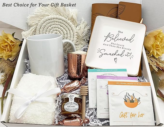 Inspirational Quotes Gift-Christmas Gift-Congratulation Affirmation Reminder Present-Positive Motivational Encouragement Present,She Believed She Could-Jewelry Tray Trinket Holder Ring Dish