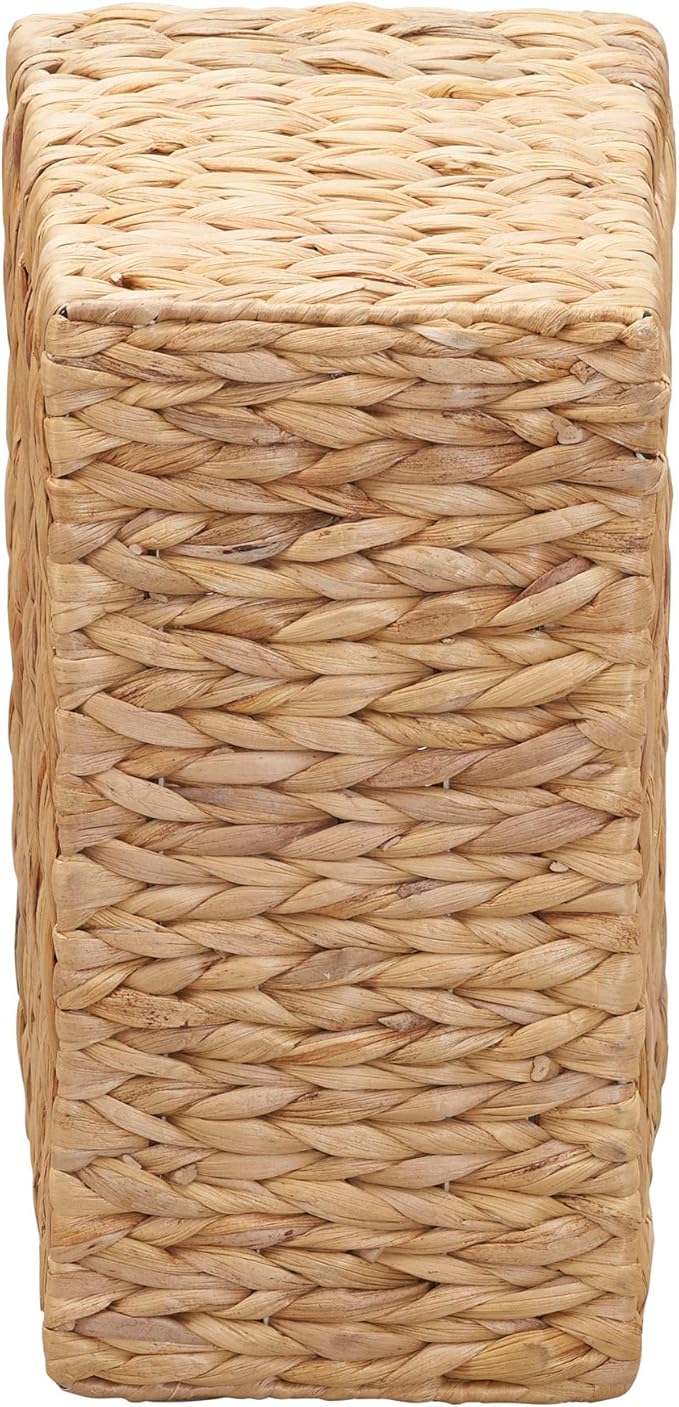 Household Essentials Side by Side Magazine Rack, Natural Hyacinth
