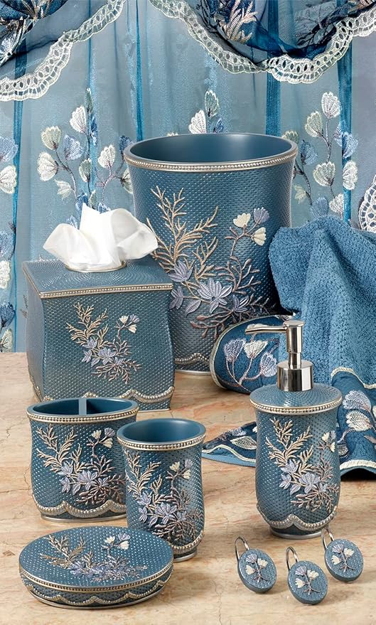 Popular Bath Tooth Brush Holder Capri, Slate Blue
