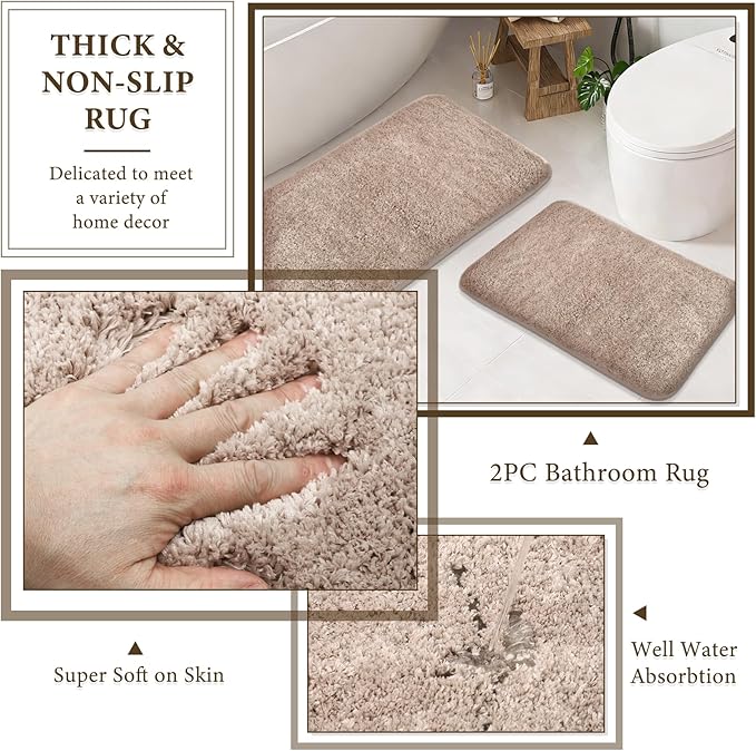 21 Pcs Bathroom Accessory Set with Waterproof Shower Curtain and Non Slip Mat,Resin Bath Set with Toothbrush Holder and Lotion Soap Dispenser,Bathroom Countertop Organizer Set for Home Apartment