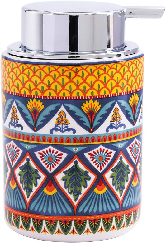 Bico Havana Ceramic 12oz Soap Dispenser with Removable Pump, Ideal for Kitchen, Bathroom, Lotion and Essential Oil