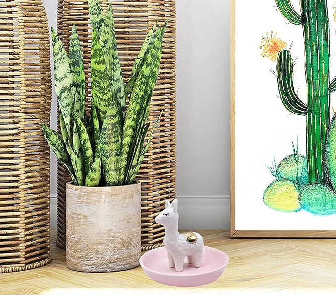 ROSA&ROSE Cat Ring Holder Trinket Tray Ceramic Jewelry Dish Porcelain Ring OrganizerâGift for Women,Girlfriend,Wife,Birthday or Anniversary (Multi)