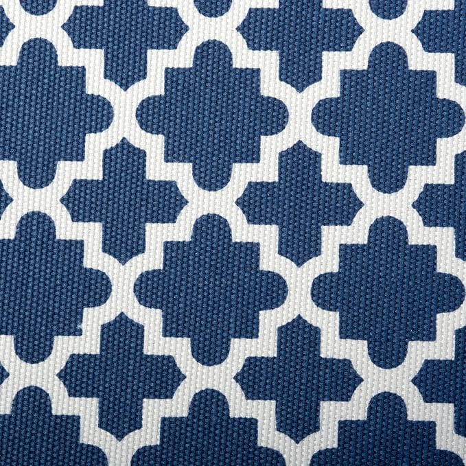 DII Hard Sided Collapsible Fabric Storage Container for Nursery, Offices, & Home Organization, (13x13x13) - Lattice Nautical Blue (Pack of 6)