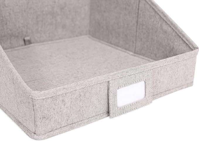 Internet’s Best Open Cloth Storage Bin - Closet Shelf Storage Box - Organize Sheets Blankets Towels Sweaters Scarfs - Grey (1 Pack)