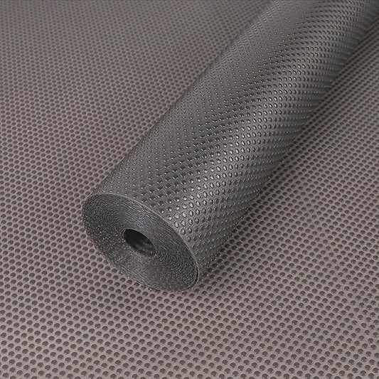 FLPMIX 20-Inch Cabinet Shelf Liner: Waterproof Kitchen Clear Under Sink Mat - Non-Adhesive Large Cupboard Drawer Liner for Bathroom Pantry Translucent Grey 20" W x 300" L