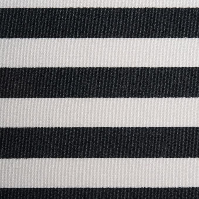 DII Collapsible Polyester Storage Cube, Pinstripe, Black, Large