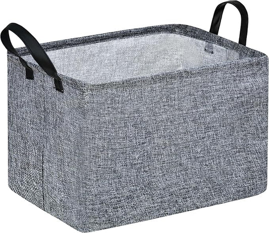 Rec Box Hamper Storage Basket Collapsible Organizer Bin Gift Shelf Baskets for Home and Kitchen Storage