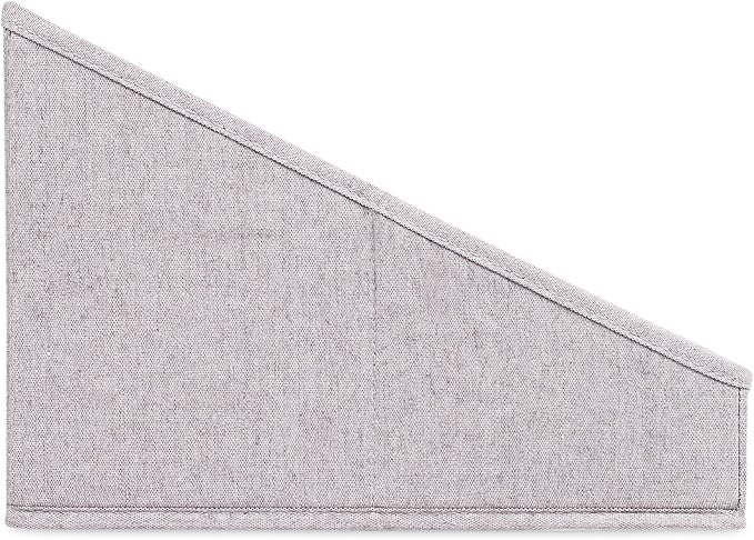 Internet’s Best Open Cloth Storage Bin - Closet Shelf Storage Box - Organize Sheets Blankets Towels Sweaters Scarfs - Grey (1 Pack)