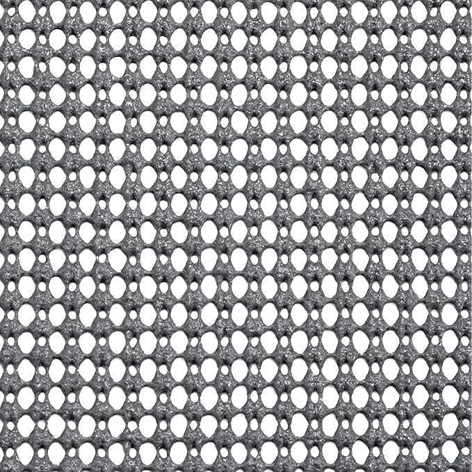 Smart Design Classic Grip Shelf Liner for Home Organization- Non Adhesive/Slip, Easy Clean - Perfect for Desk, Shelves, Kitchen, Bathroom, Cabinet Protection -Graphite Gray (Pack of 2)