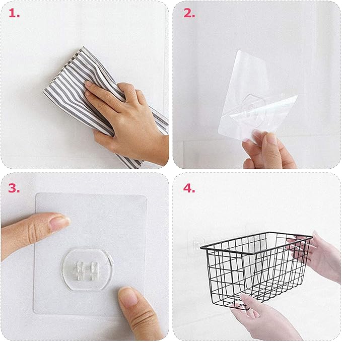8 Pack Wire Storage Baskets Household Metal Wall-Mounted Containers Organizer Bins for Kitchen Bathroom Freezer Pantry Closet Laundry Room Cabinets Garage Shelf, 4 Large 4 Medium