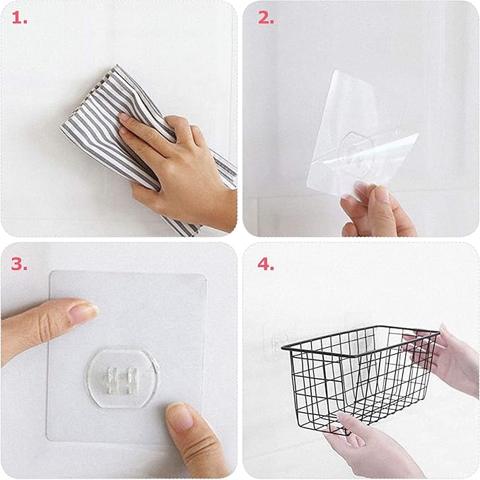 6 Pack Wire Storage Baskets Household Metal Wall-Mounted Containers Organizer Bins for Kitchen Bathroom Freezer Pantry Closet Laundry Room Cabinets Garage Shelf, Large