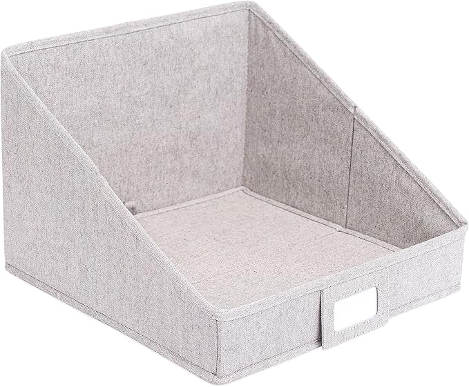 Internet’s Best Open Cloth Storage Bin - Closet Shelf Storage Box - Organize Sheets Blankets Towels Sweaters Scarfs - Grey (1 Pack)